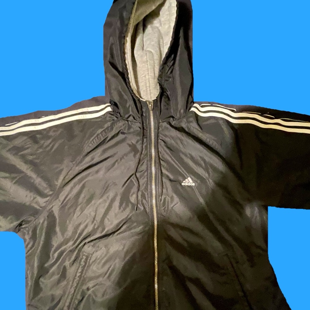 🔴 Adidas “Global–3 stripe brand..” jacket